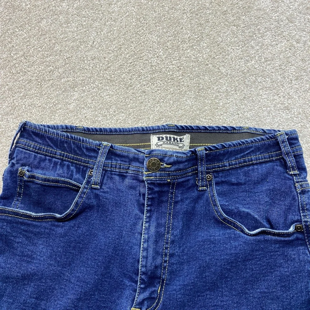 Duke Haband Shorts Mens 32 Denim Stretch Jean‎ Casual Relaxed Fit Knee Length